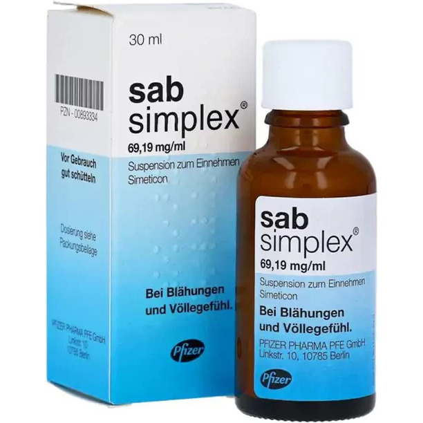  قطره ساب سیمپلکس Sab Simplex فایزر ضد نفخ و دل پیچه نوزاد و کودک 